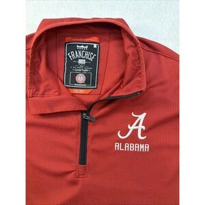 Franchise Club "Alabama Crimson Tide" 1/3Zip Up Long Sleeve Athletic Top  Men XL